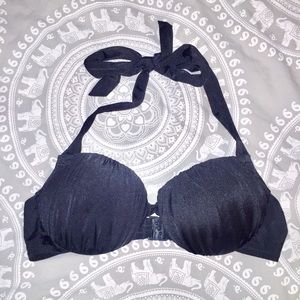 Black Push Up Bikini Top Pour Moi Size 34B